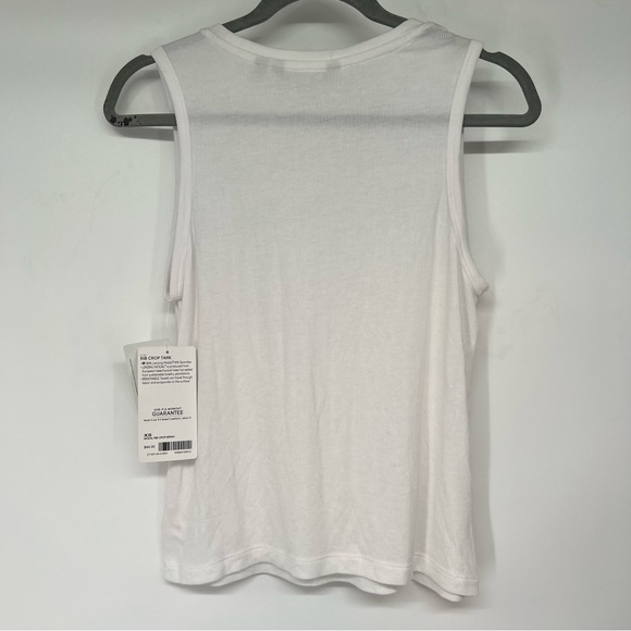 NWT Athleta Modal Rib Crop White Tank Top - Picture 5 of 7